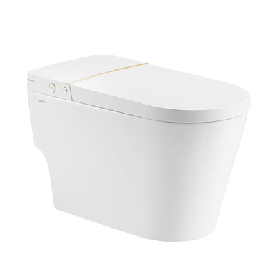 Knob Control Ceramic Modern Smart Toilet , Siphonic jet Intelligent Toilet Bowl